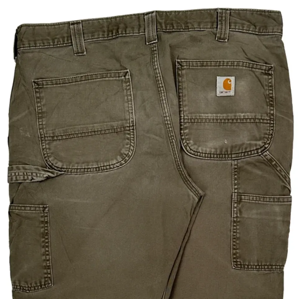Carhartt Carpenter Trousers - 36W 28L Brown Cotton - Image 9