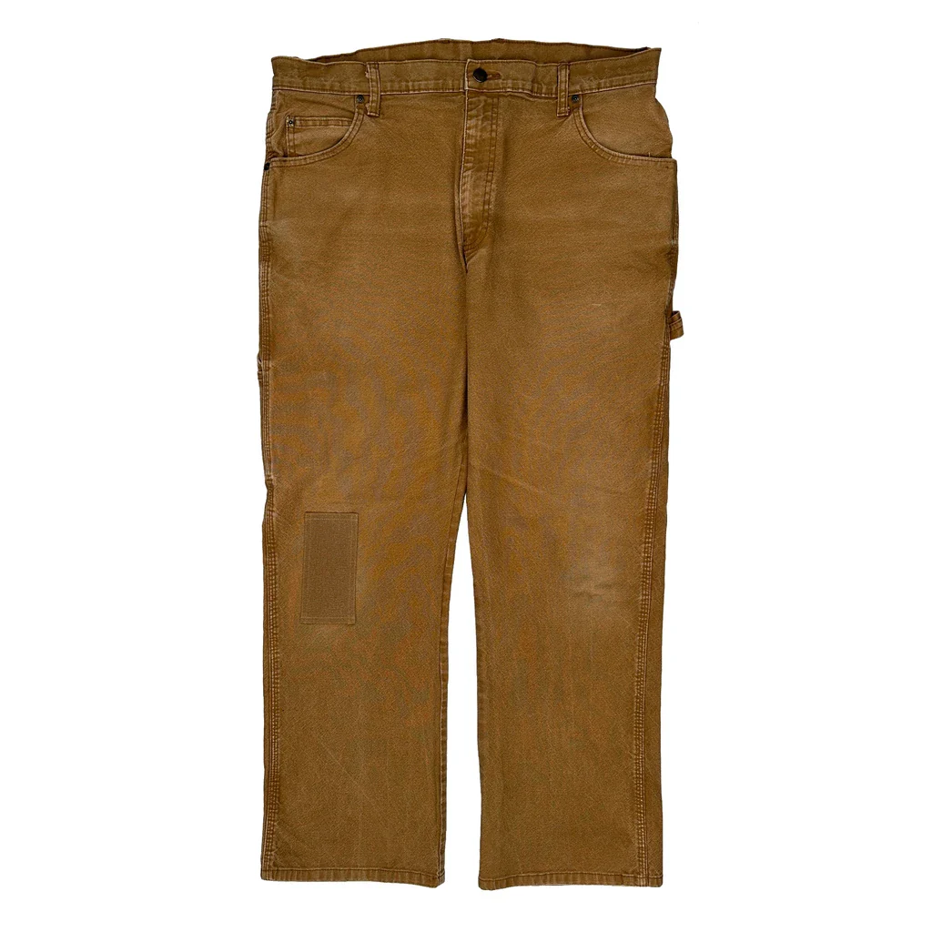 Carhartt Double Knee Carpenter Trousers - 36W 39L Brown Cotton - Image 2