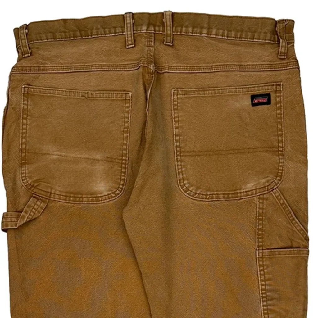 Carhartt Double Knee Carpenter Trousers - 36W 39L Brown Cotton - Image 8