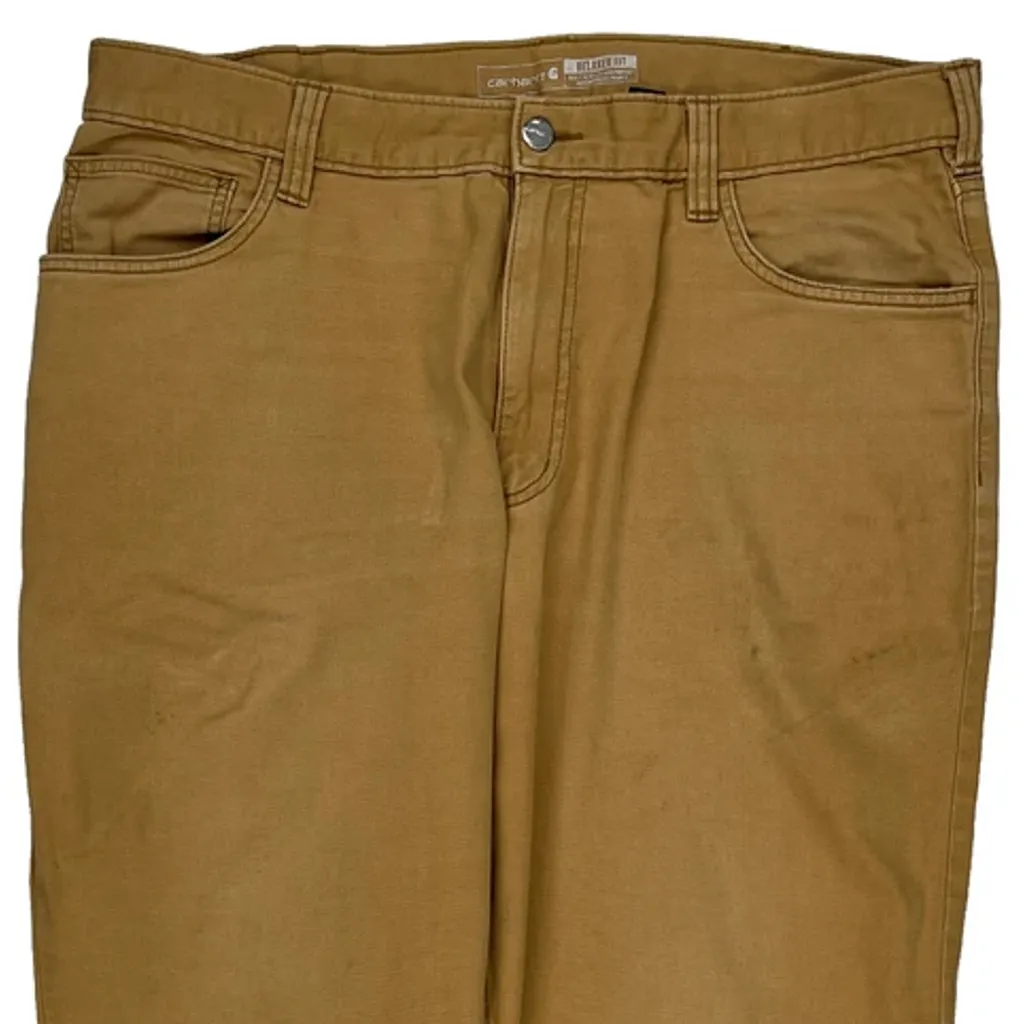 Carhartt Carpenter Trousers - 36W 31L Brown Cotton - Image 11