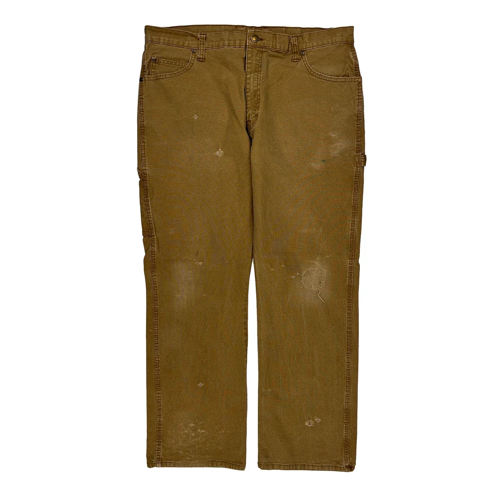 Carhartt Carpenter Trousers - 36W 30L Brown Cotton - Image 2