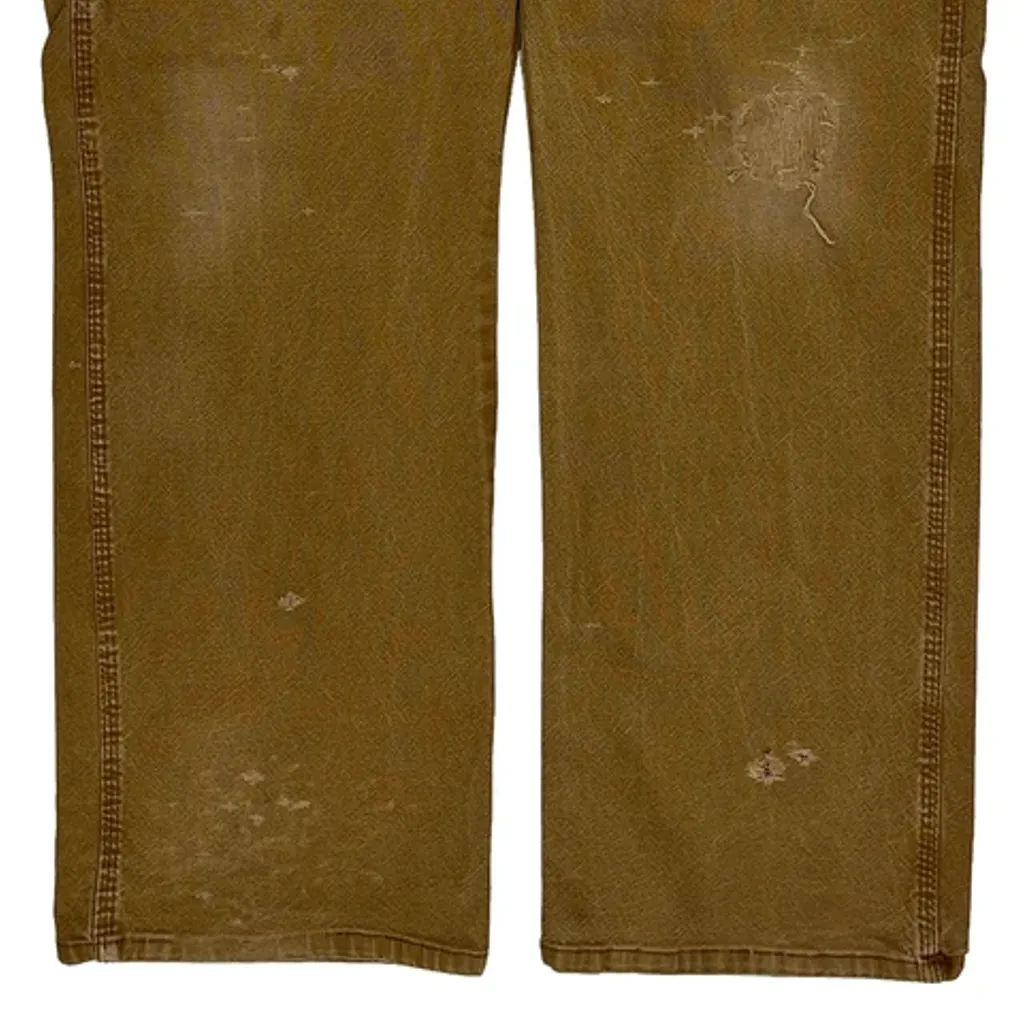 Carhartt Carpenter Trousers - 36W 30L Brown Cotton - Image 9
