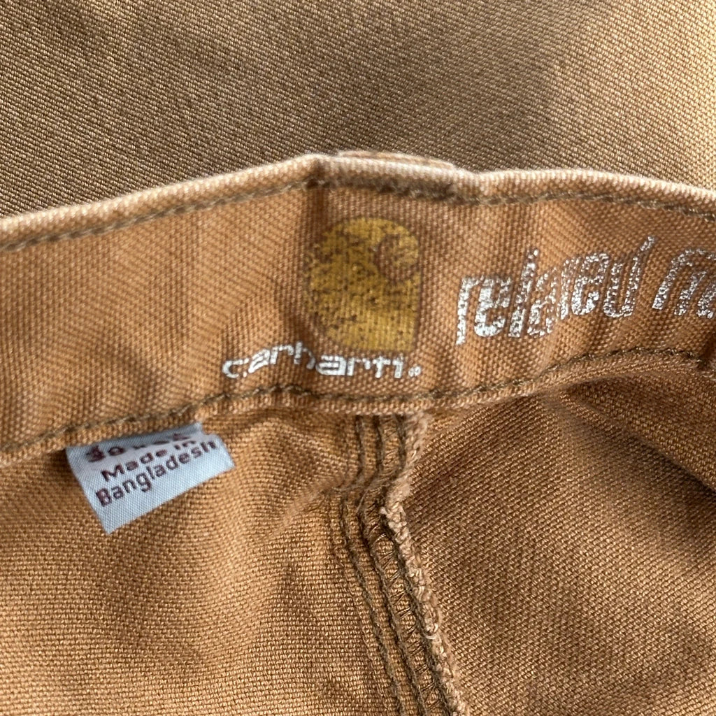 Carhartt Carpenter Trousers - 36W 29L Brown Cotton - Image 6