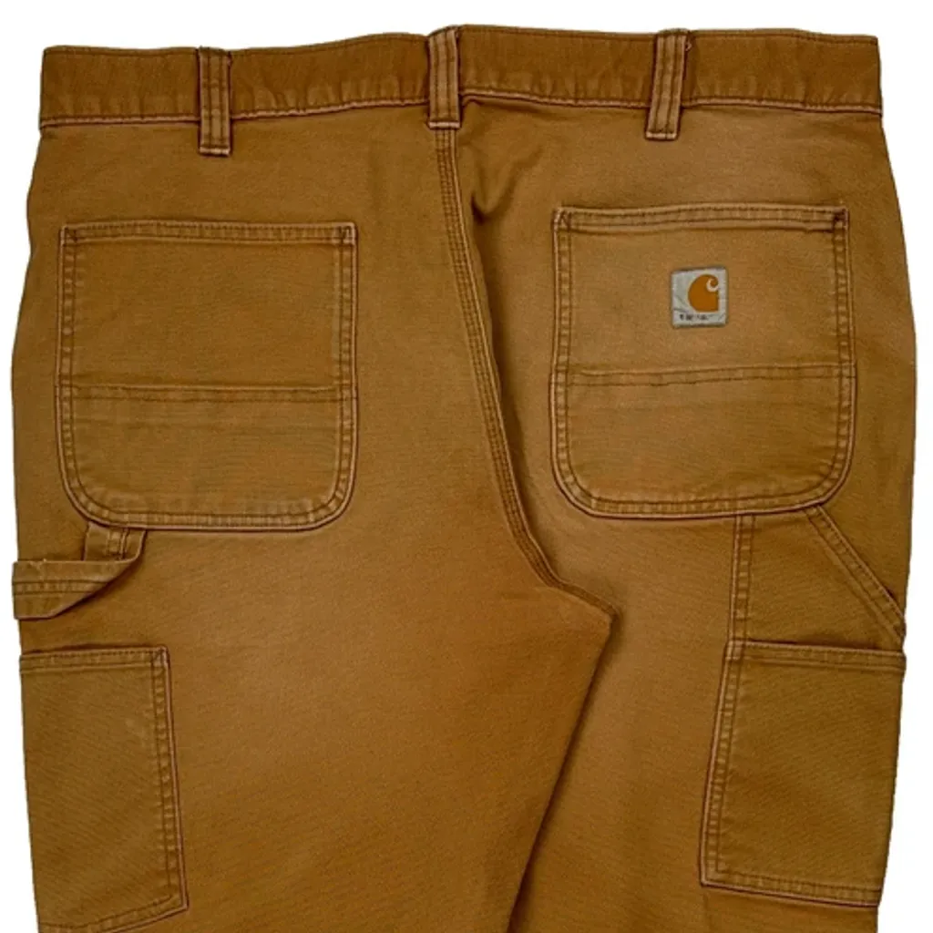 Carhartt Carpenter Trousers - 36W 29L Brown Cotton - Image 8