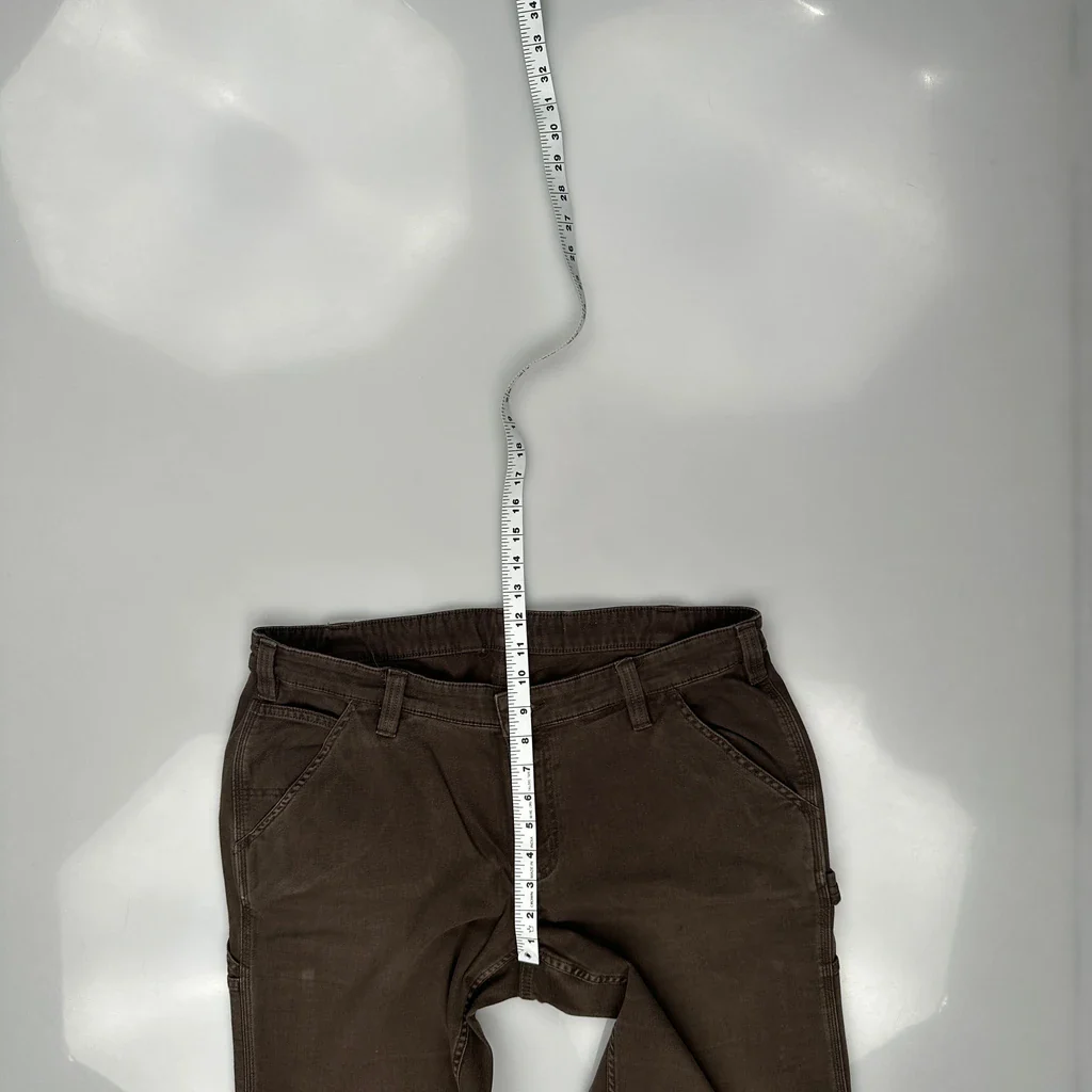Carhartt Carpenter Trousers - 36W 30L Brown Cotton - Image 4