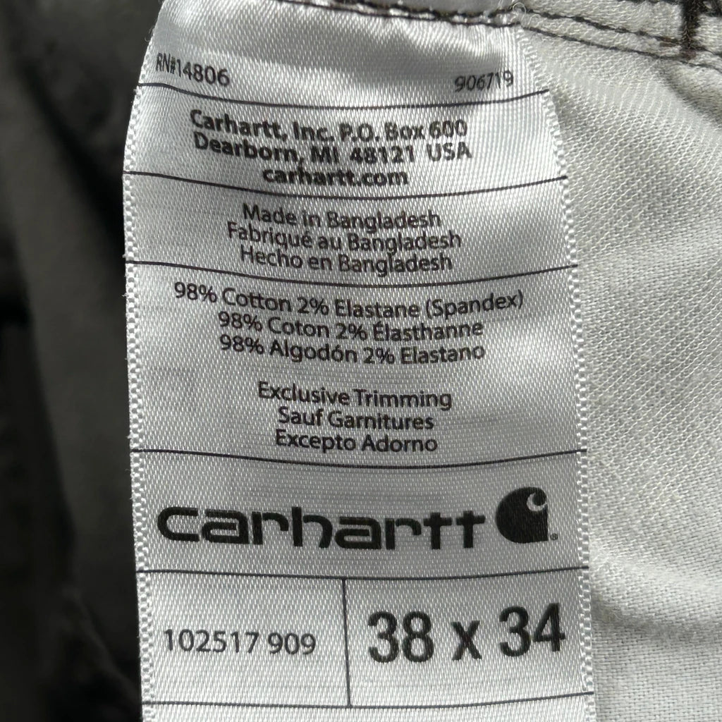Carhartt Carpenter Trousers - 36W 32L Brown Cotton - Image 6