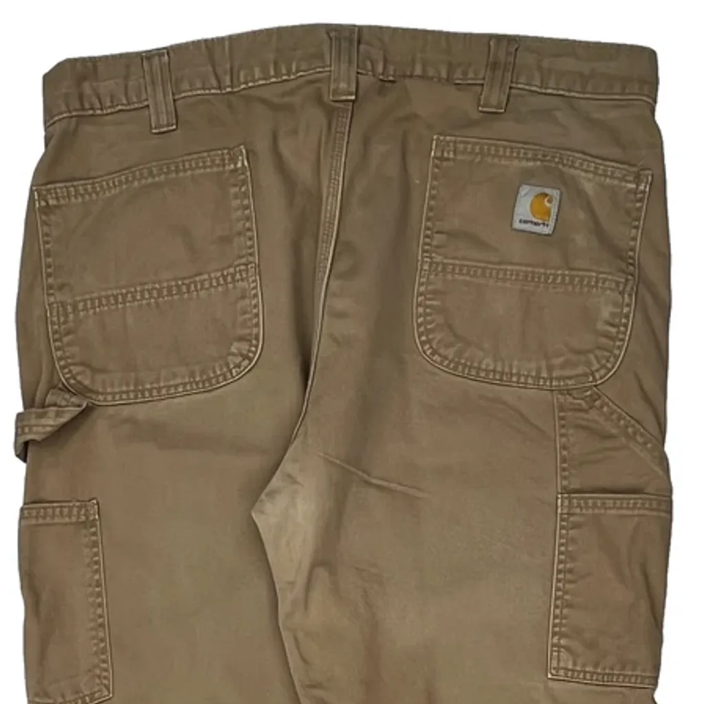 Carhartt Carpenter Trousers - 38W 32L Brown Cotton - Image 8