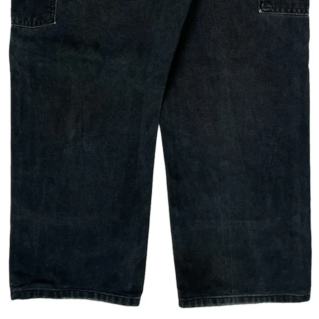 Carhartt Double Knee Carpenter Trousers - 32W 31L Dark Wash Cotton - Image 8