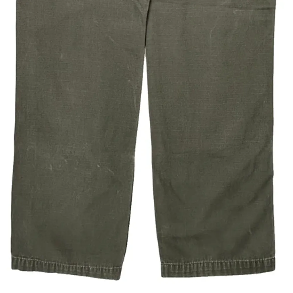 Carhartt Double Knee Carpenter Trousers - 32W 35L Green Cotton - Image 8