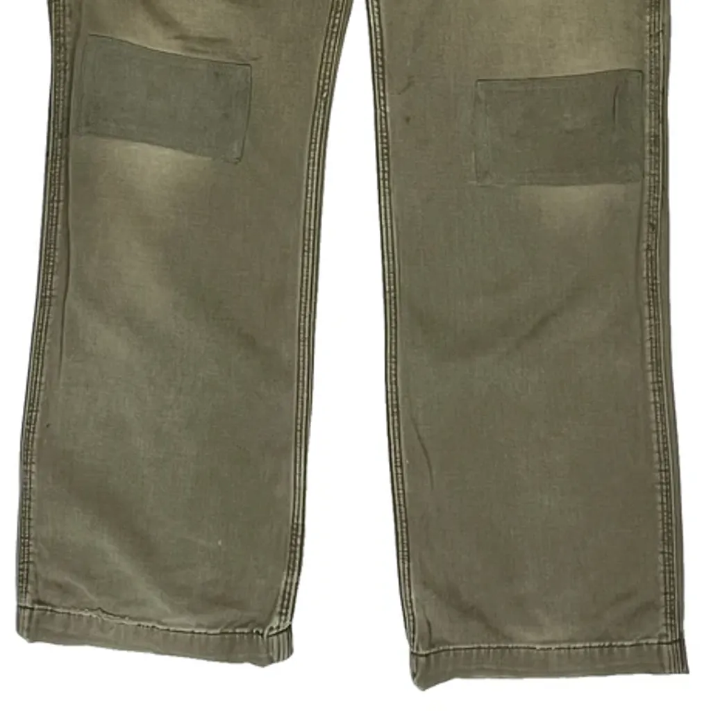 Carhartt Double Knee Carpenter Trousers - 36W 32L Green Cotton - Image 10