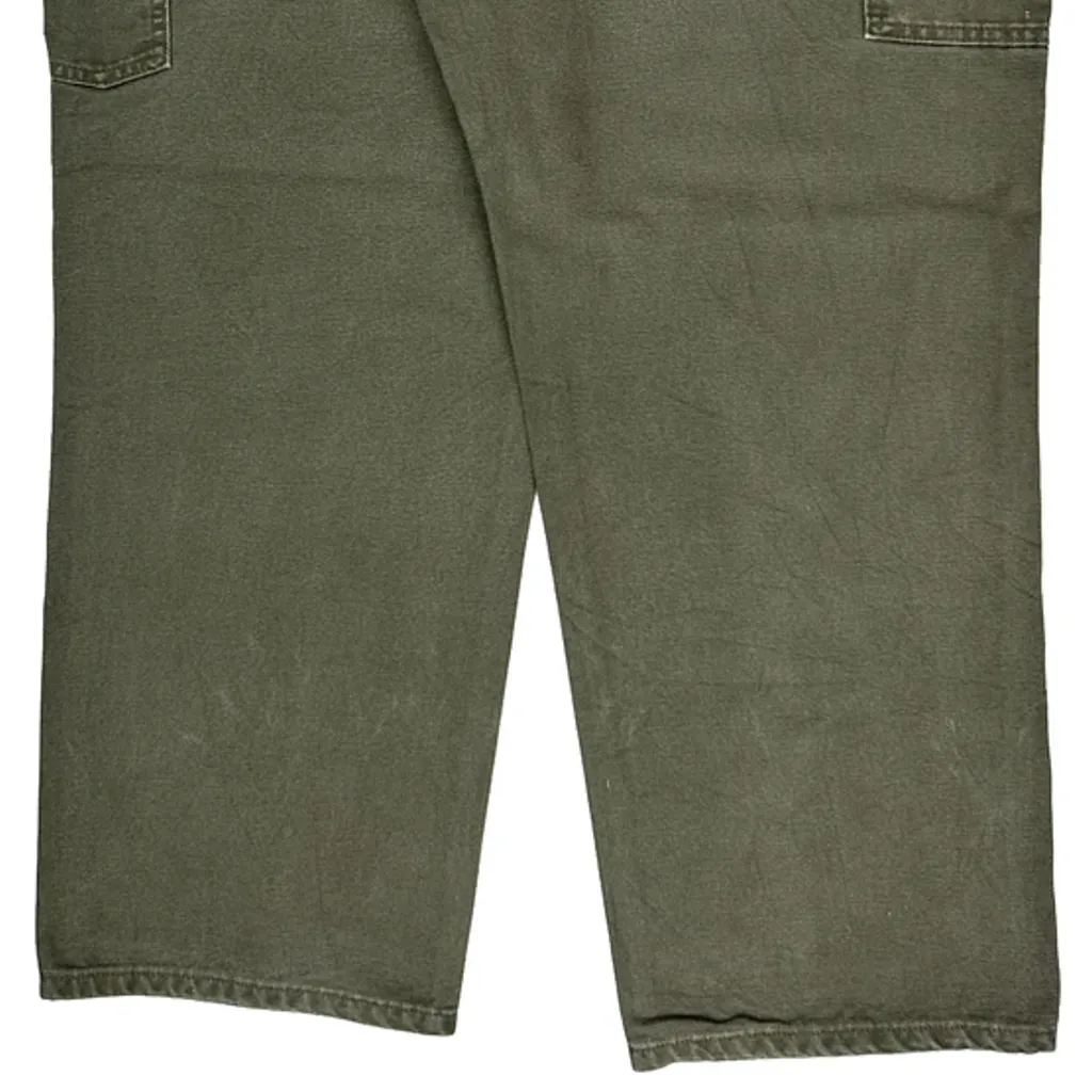 Carhartt Carpenter Trousers - 36W 29L Green Cotton - Image 8