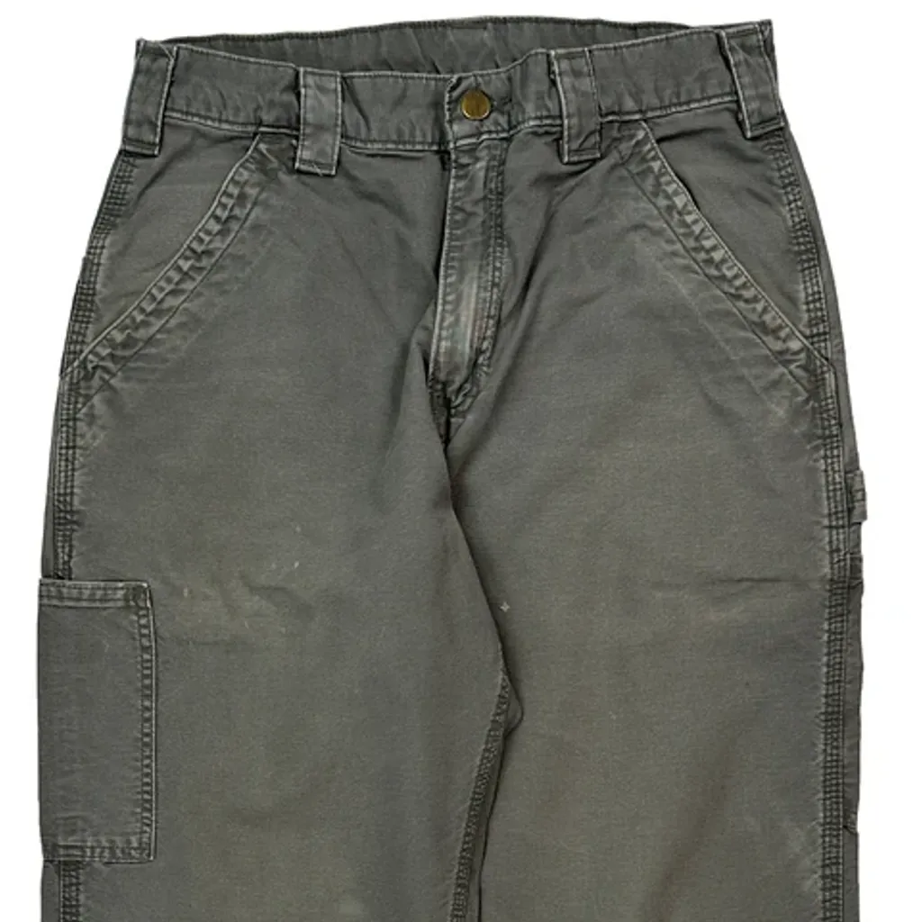 Carhartt B151 Fat Carpenter Trousers - 29W 32L Grey Cotton - Image 10