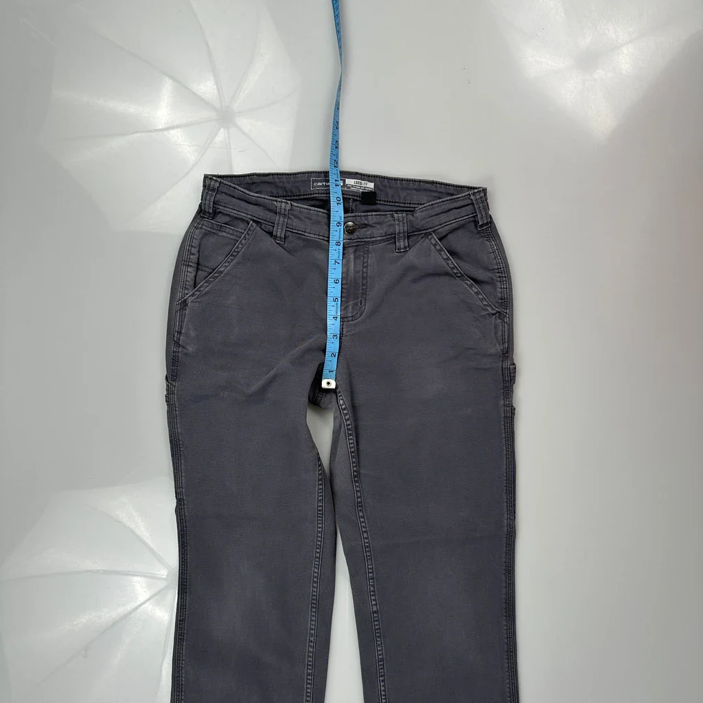 Carhartt Carpenter Trousers - 29W 29L Grey Cotton - Image 4