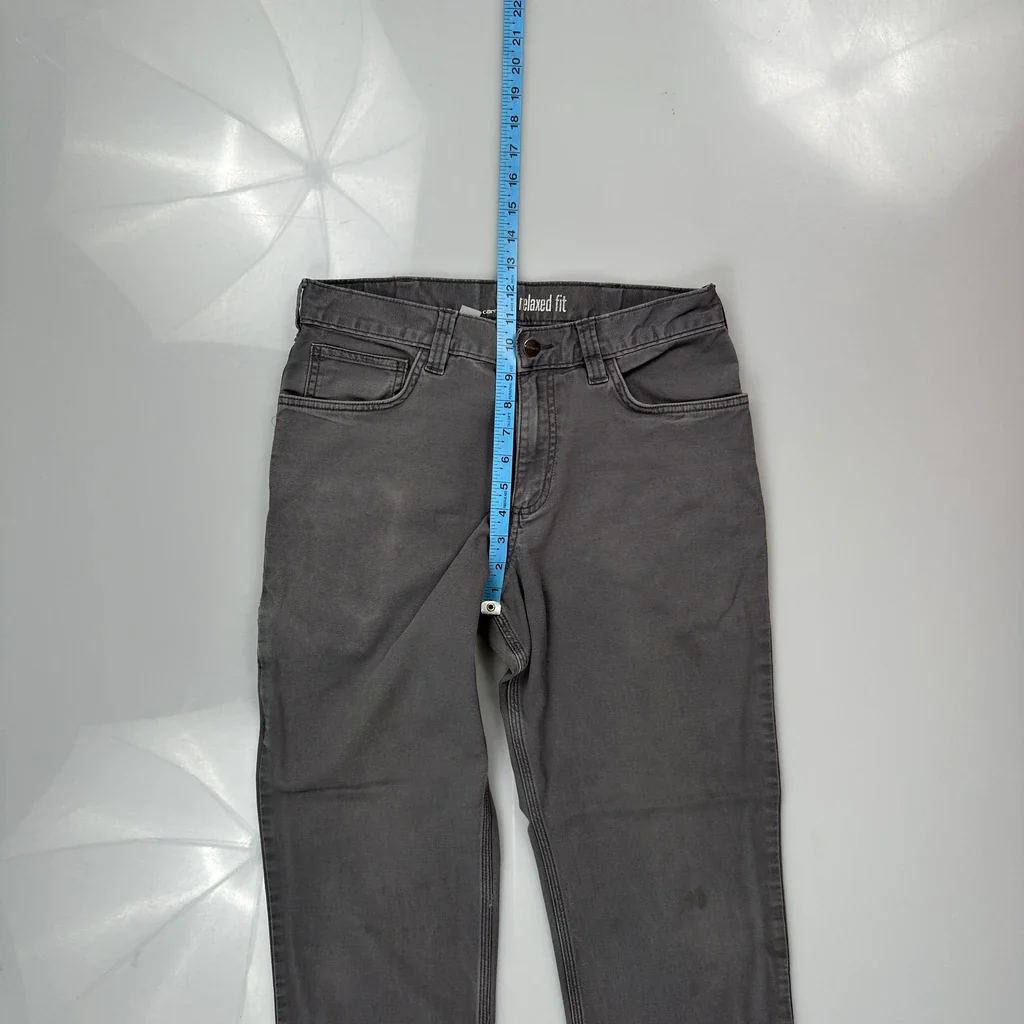 Carhartt Carpenter Trousers - 30W 29L Grey Cotton - Image 4