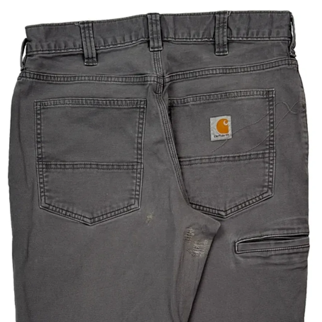 Carhartt Carpenter Trousers - 30W 29L Grey Cotton - Image 8