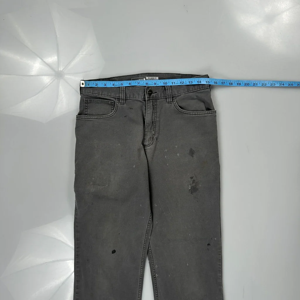 Carhartt Carpenter Trousers - 30W 30L Grey Cotton - Image 5