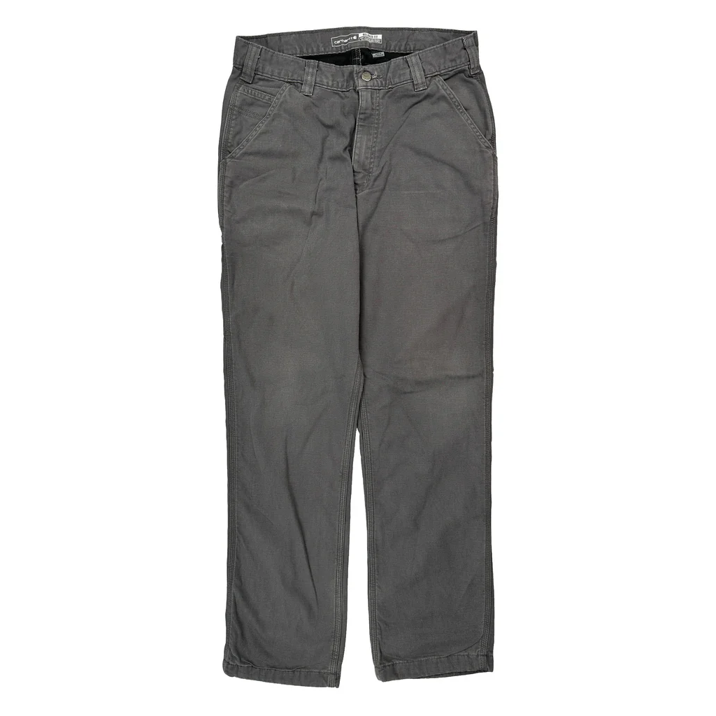 Carhartt Carpenter Trousers - 31W 32L Grey Cotton - Image 2