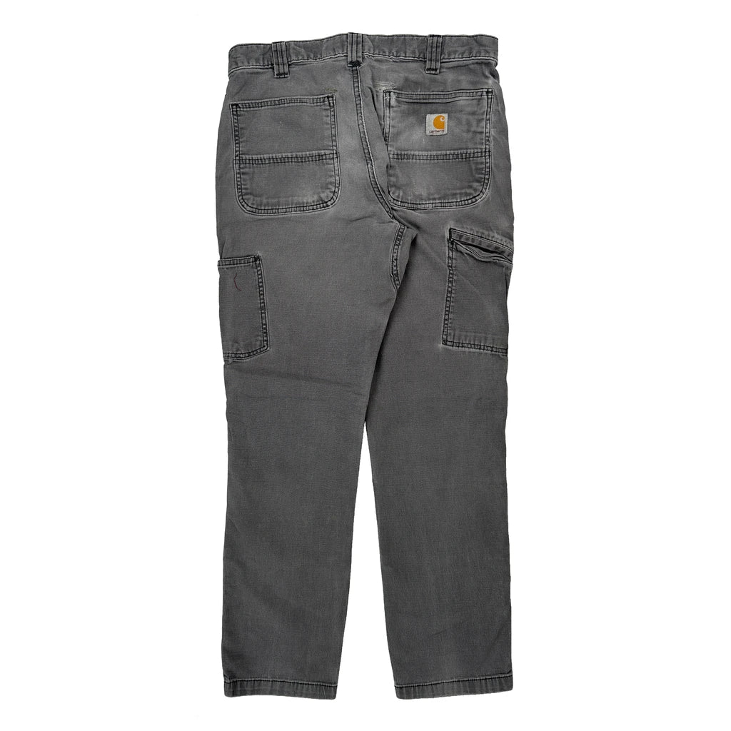 Carhartt Double Knee Carpenter Trousers - 31W 30L Grey Cotton