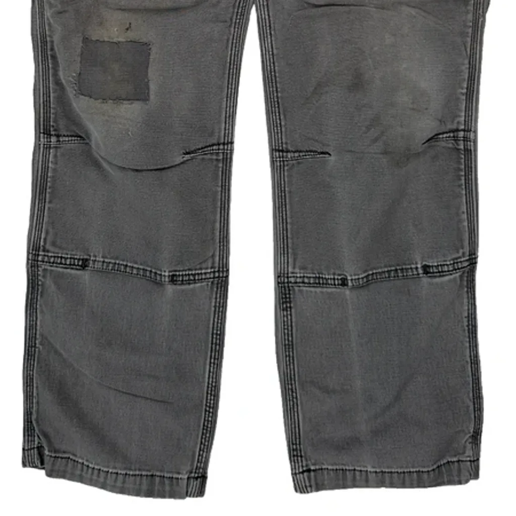 Carhartt Double Knee Carpenter Trousers - 31W 30L Grey Cotton - Image 8
