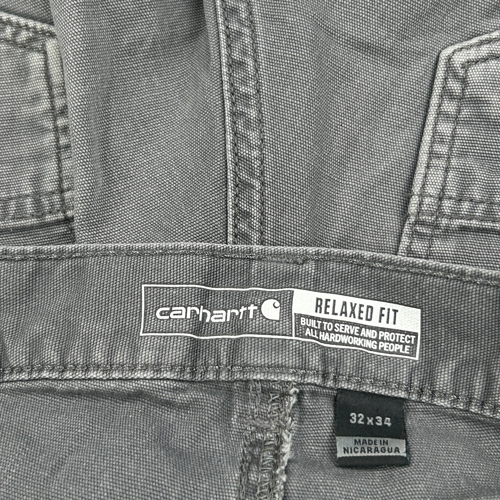 Carhartt Carpenter Trousers - 31W 32L Grey Cotton - Image 5