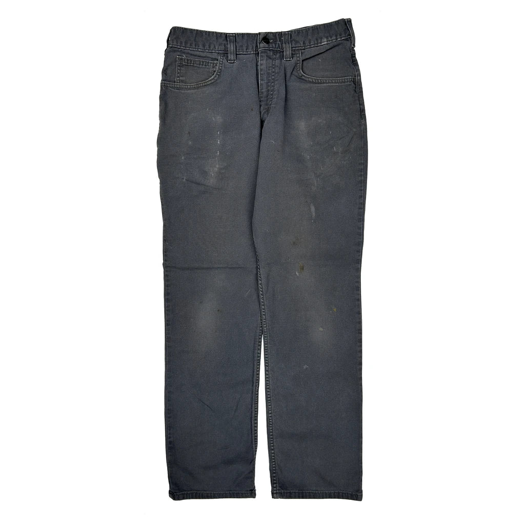 Carhartt Carpenter Trousers - 31W 31L Grey Cotton - Image 2
