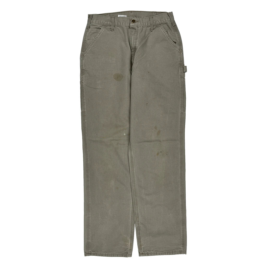 Carhartt Carpenter Trousers - 31W 36L Grey Cotton - Image 2