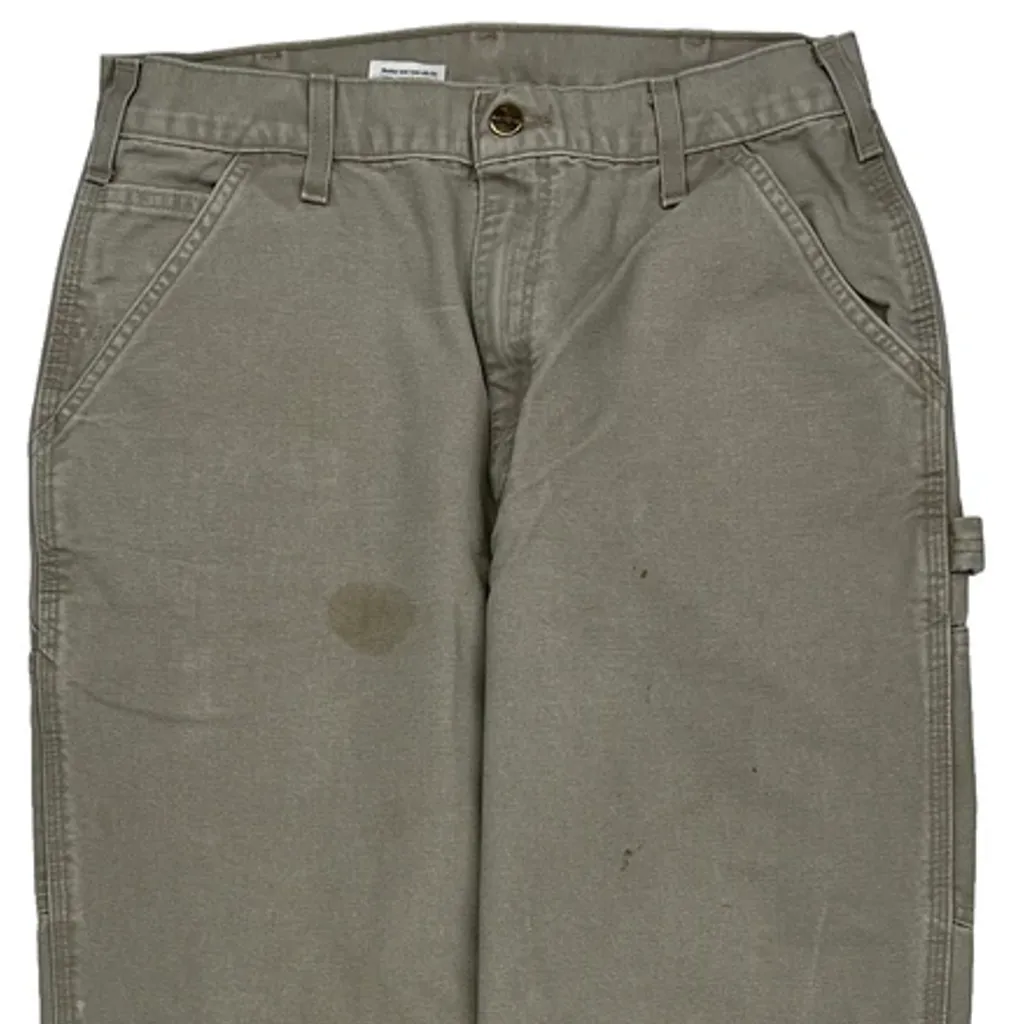 Carhartt Carpenter Trousers - 31W 36L Grey Cotton - Image 9