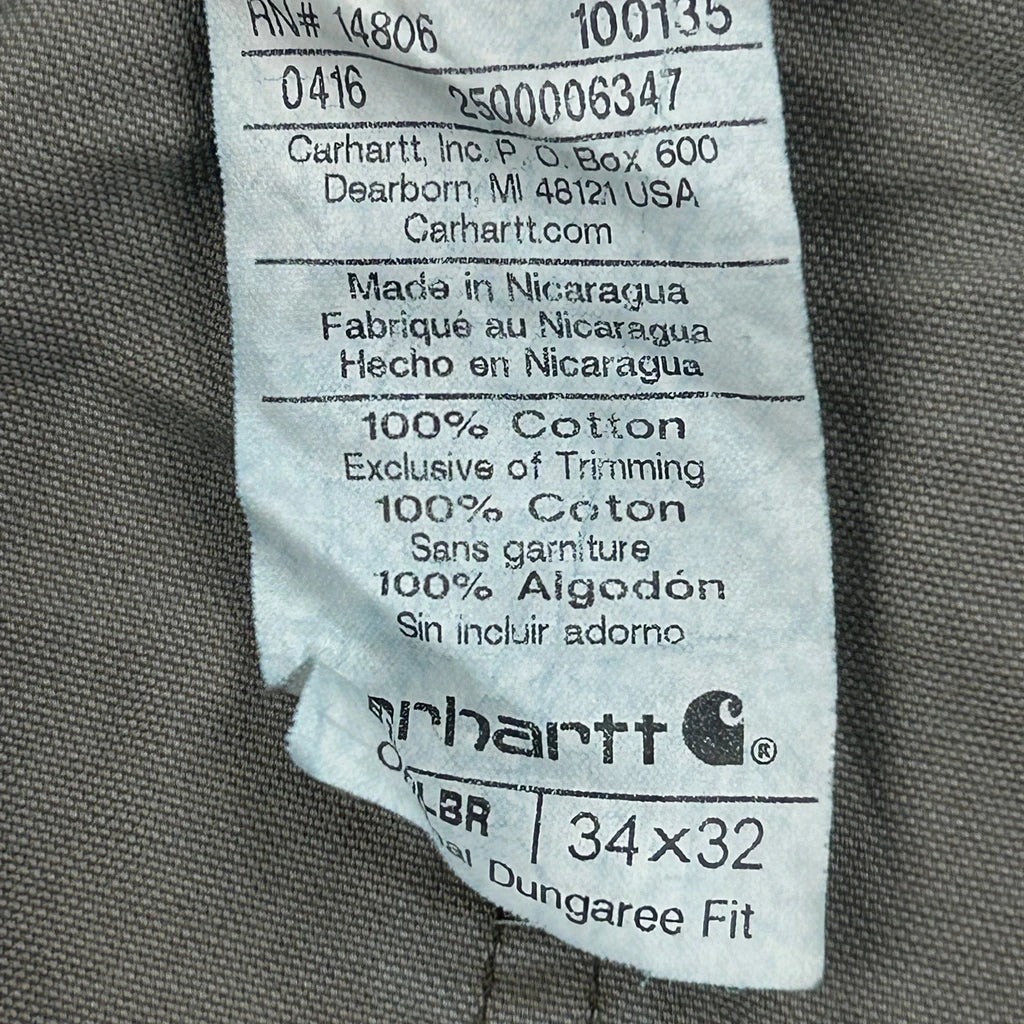Carhartt Carpenter Trousers - 31W 30L Grey Cotton - Image 6