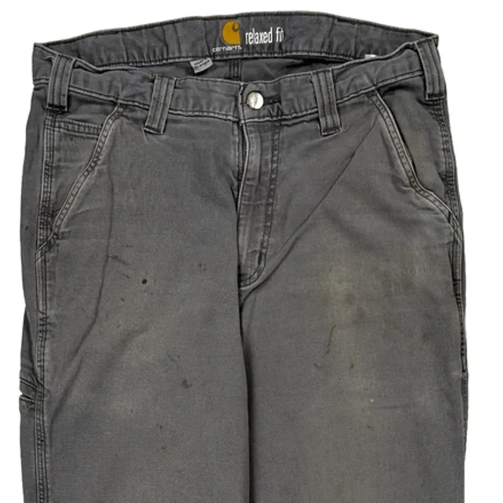 Carhartt Carpenter Trousers - 31W 31L Grey Cotton - Image 10