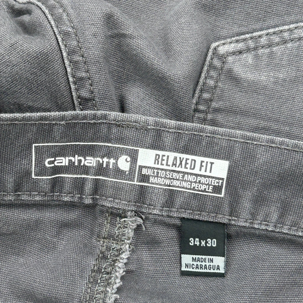 Carhartt Carpenter Trousers - 32W 30L Grey Cotton - Image 6