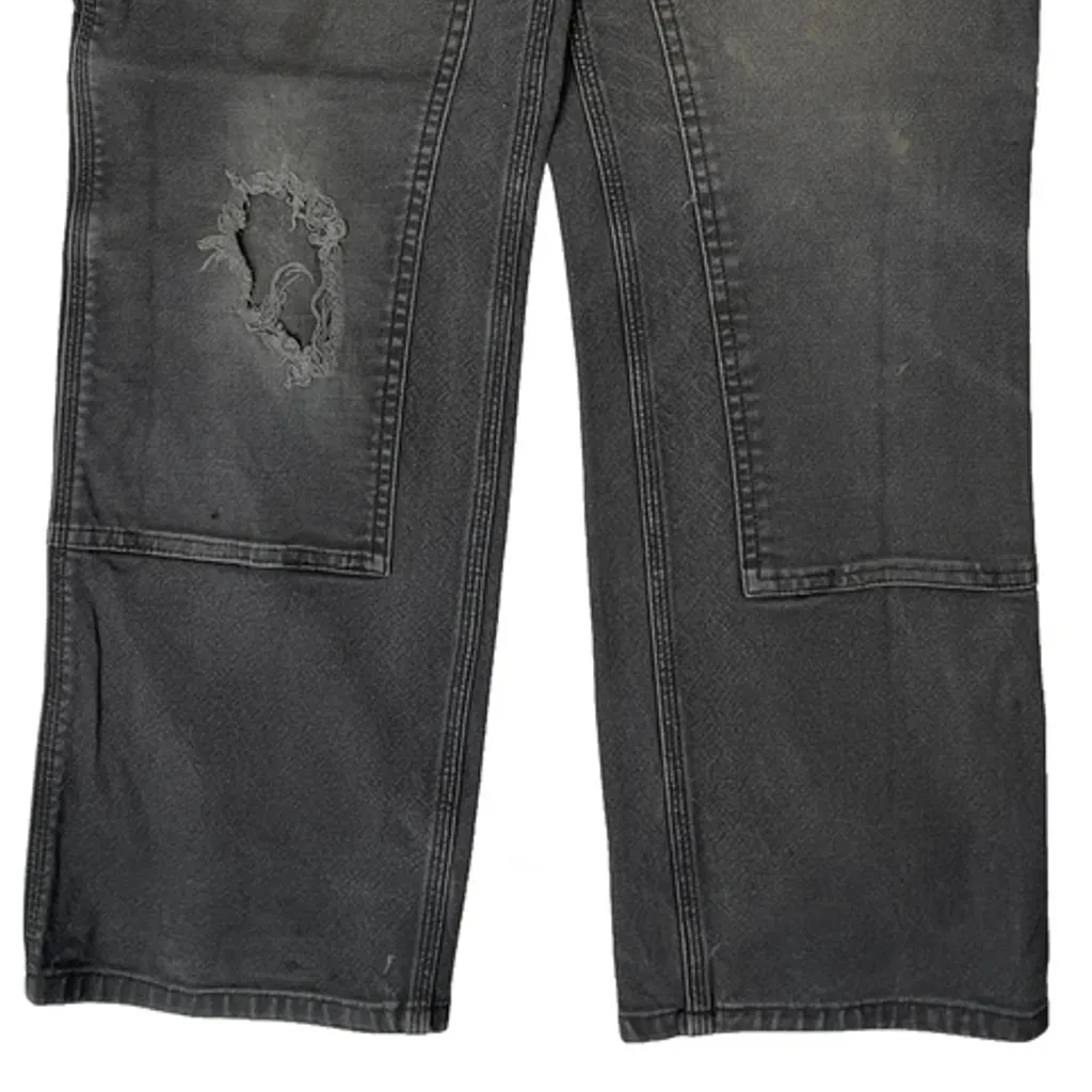 Carhartt Double Knee Carpenter Trousers - 32W 30L Grey Cotton - Image 8