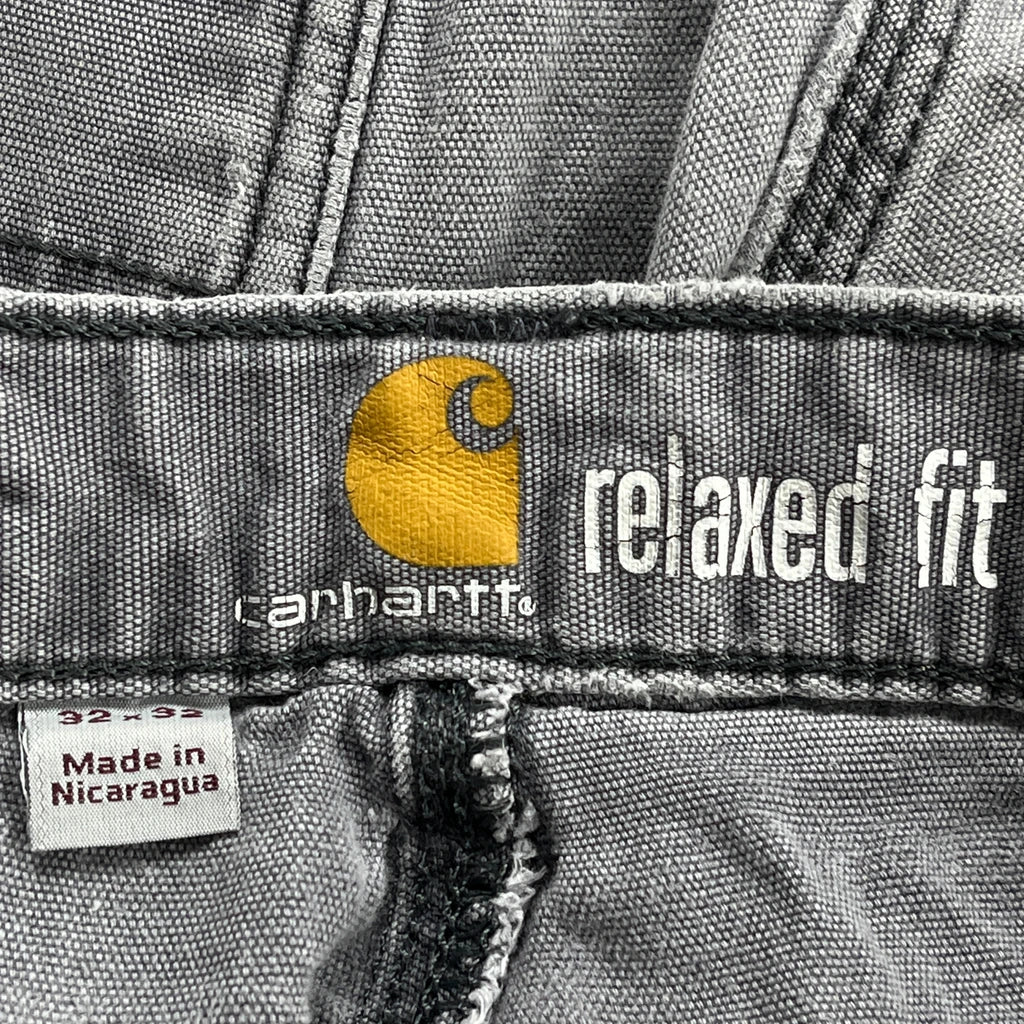 Carhartt Double Knee Carpenter Trousers - 32W 29L Grey Cotton - Image 6