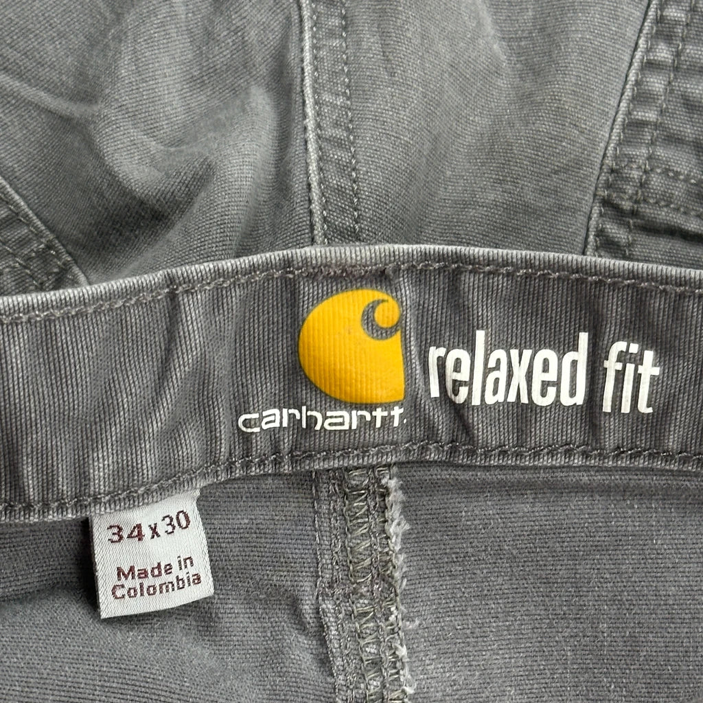 Carhartt Carpenter Trousers - 32W 29L Grey Cotton - Image 6