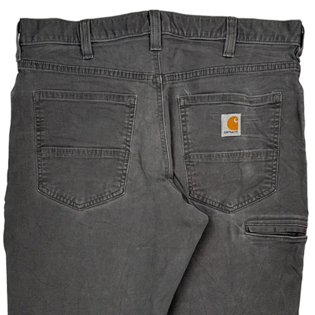 Carhartt Carpenter Trousers - 32W 29L Grey Cotton - Image 8
