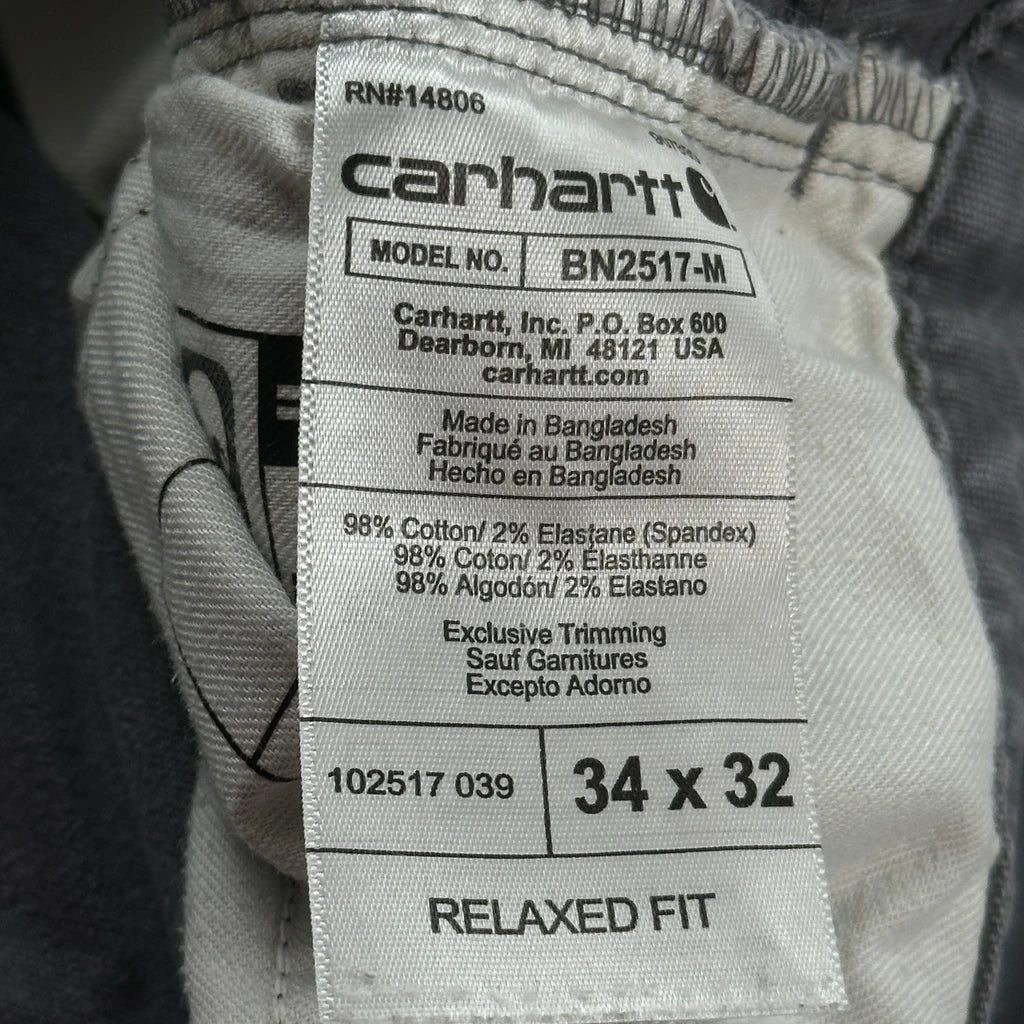 Carhartt Carpenter Trousers - 32W 30L Grey Cotton - Image 6