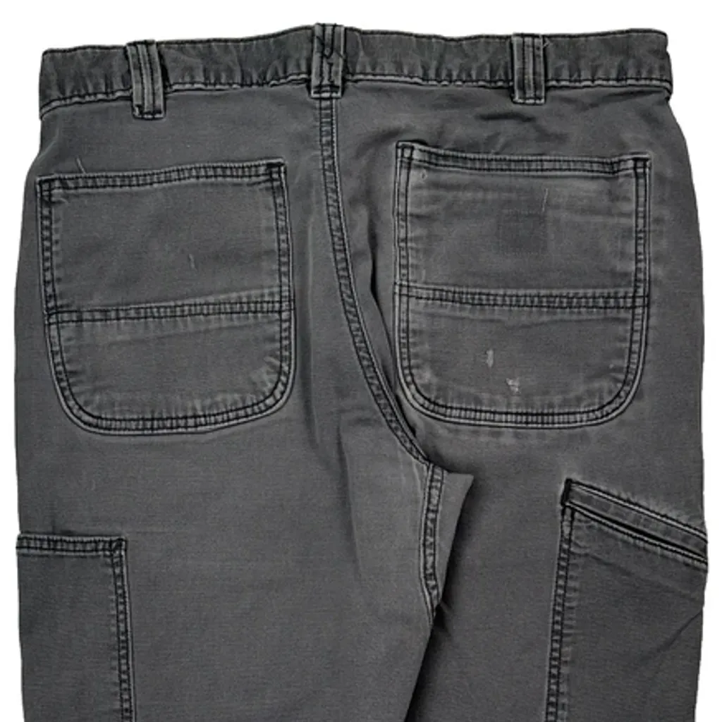 Carhartt Double Knee Carpenter Trousers - 32W 31L Grey Cotton - Image 6