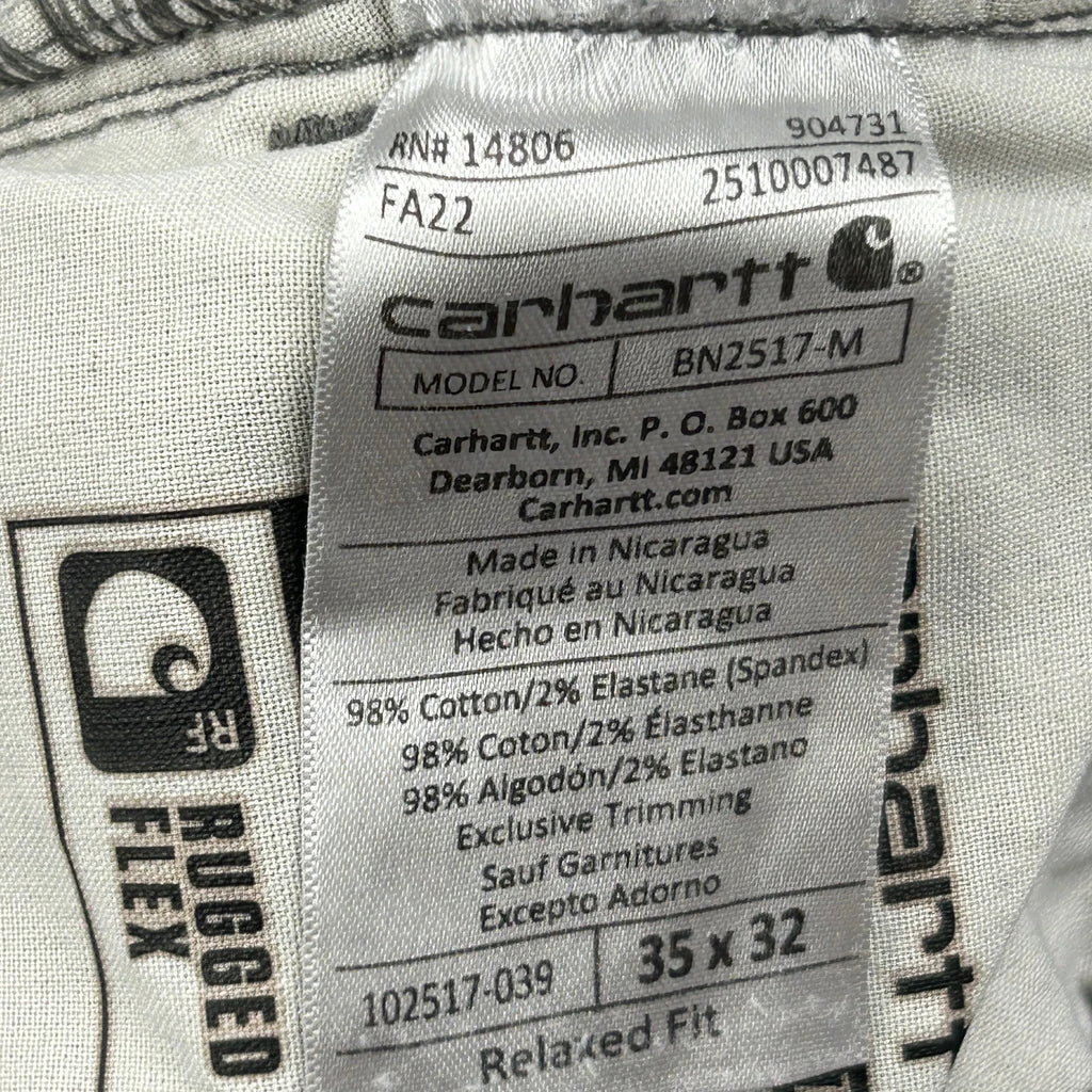 Carhartt Carpenter Trousers - 32W 28L Grey Cotton - Image 6