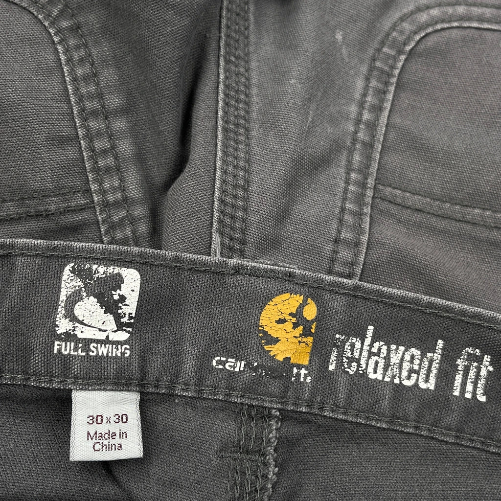 Carhartt Carpenter Trousers - 32W 26L Grey Cotton - Image 6