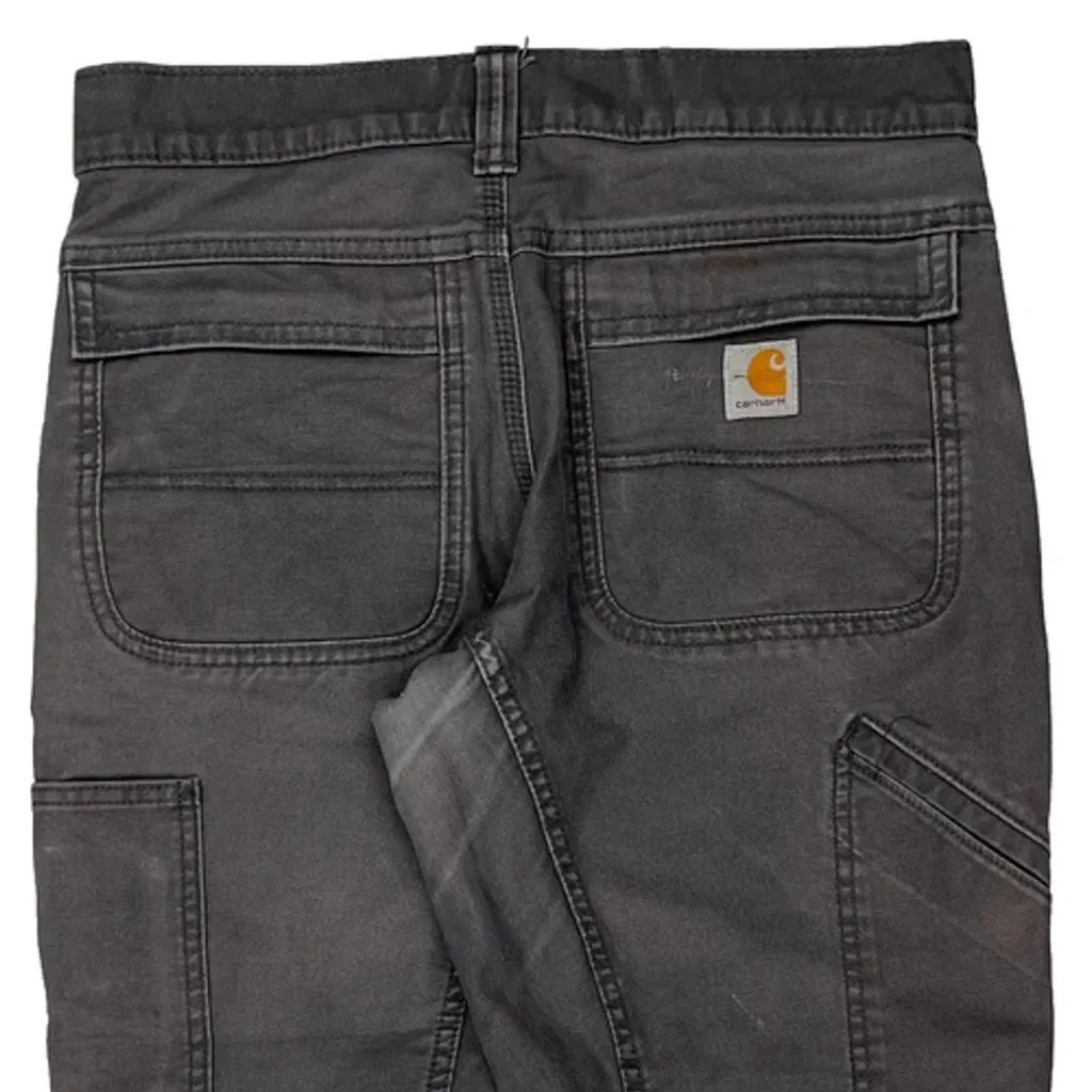 Carhartt Carpenter Trousers - 32W 26L Grey Cotton - Image 8