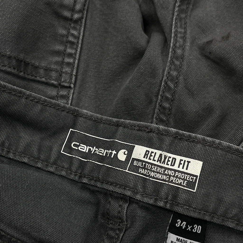 Carhartt Carpenter Trousers - 32W 28L Grey Cotton - Image 6