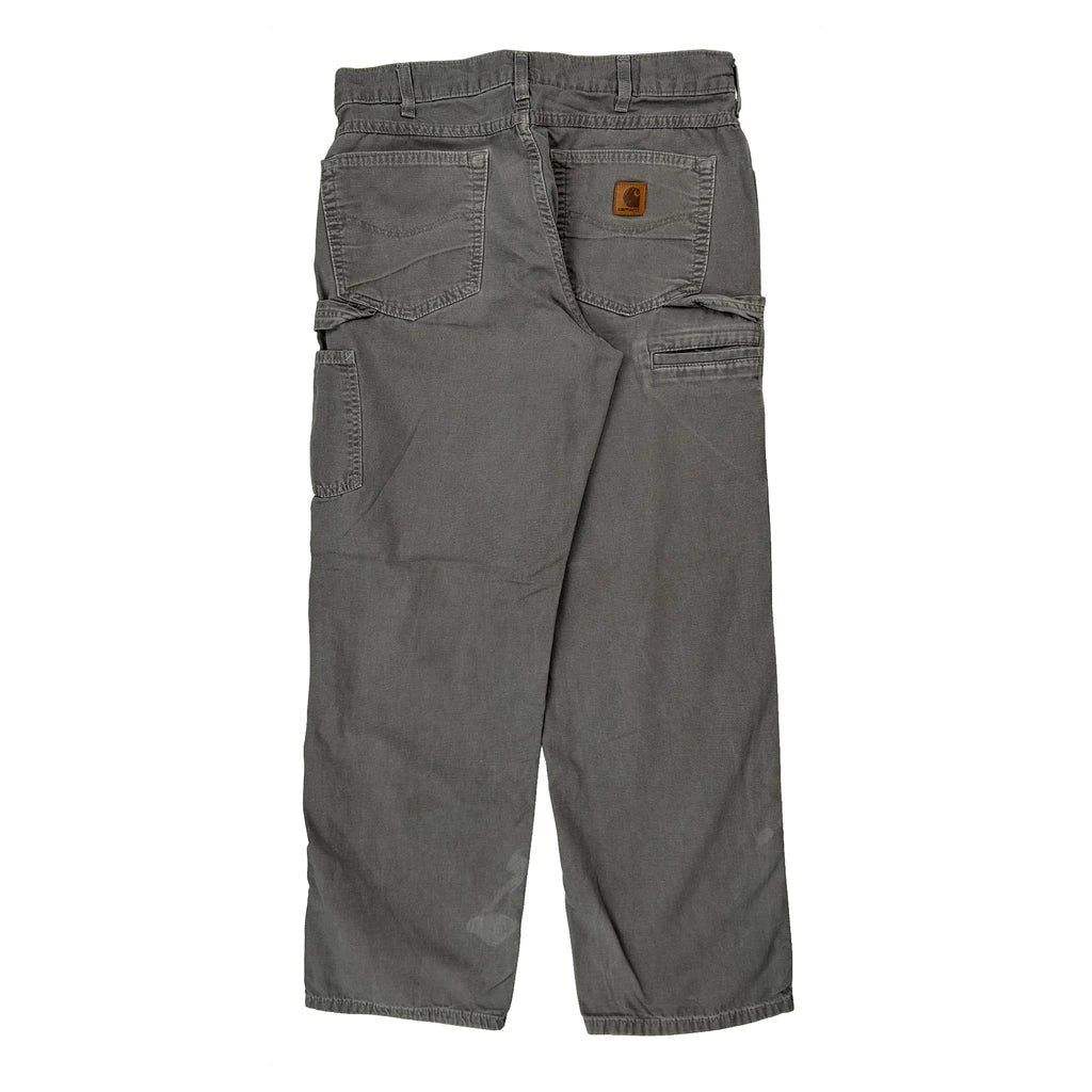 Carhartt Carpenter Trousers - 32W 30L Grey Cotton