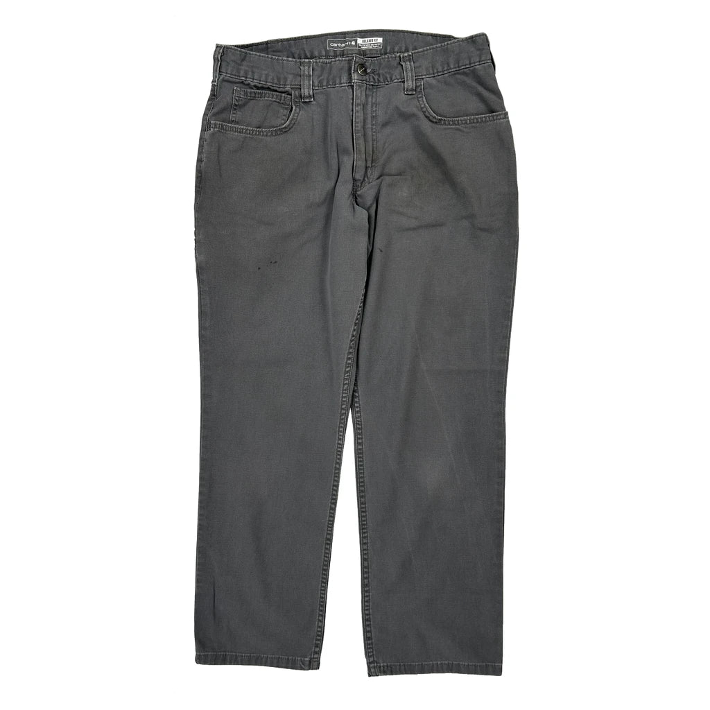 Carhartt Carpenter Trousers - 32W 30L Grey Cotton - Image 2
