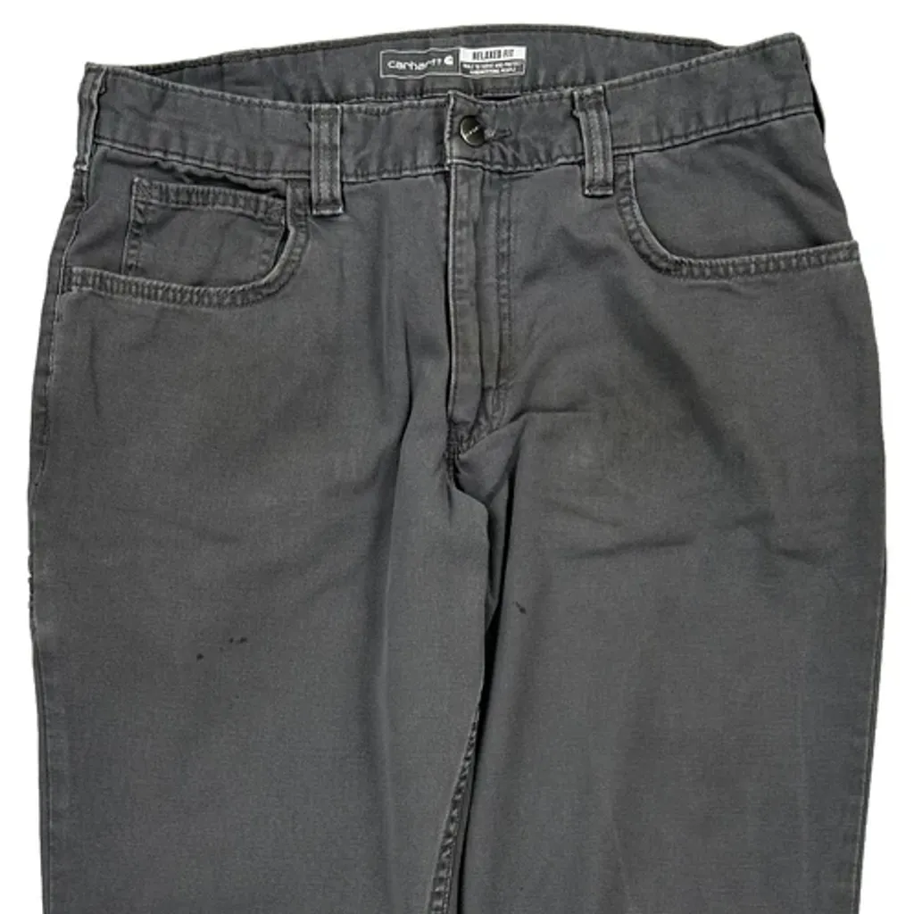 Carhartt Carpenter Trousers - 32W 30L Grey Cotton - Image 9