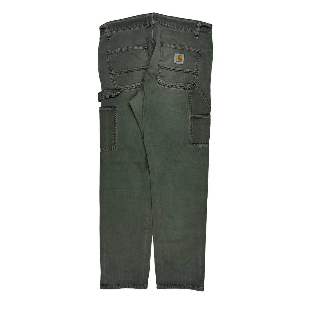 Carhartt Carpenter Trousers - 33W 30L Grey Cotton