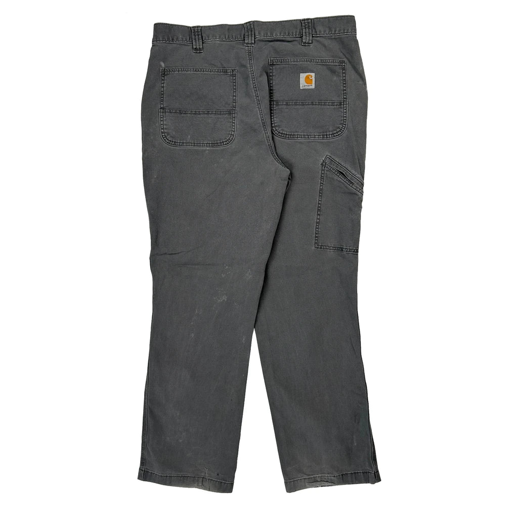 Carhartt Carpenter Trousers - 33W 30L Grey Cotton