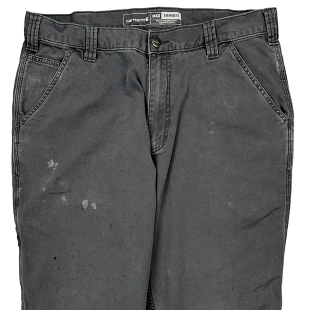 Carhartt Carpenter Trousers - 33W 30L Grey Cotton - Image 9