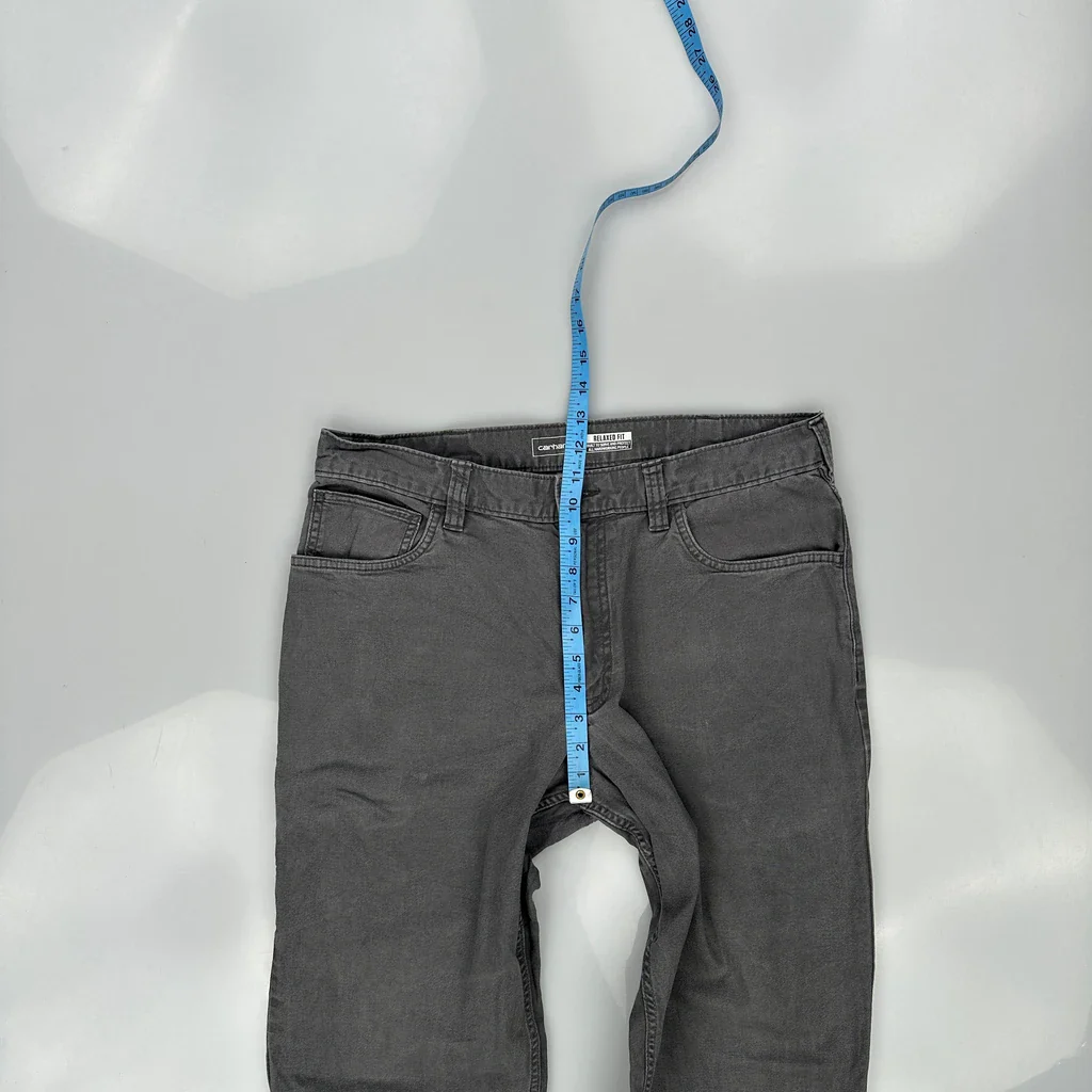 Carhartt Carpenter Trousers - 34W 32L Grey Cotton - Image 4