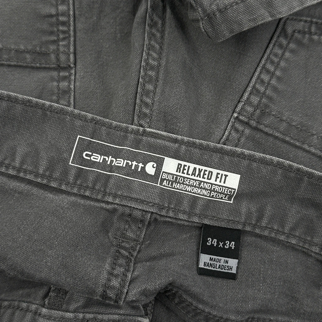 Carhartt Carpenter Trousers - 34W 32L Grey Cotton - Image 6