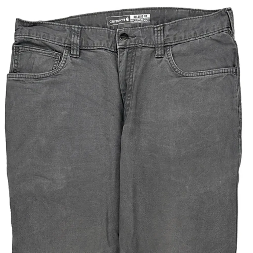 Carhartt Carpenter Trousers - 34W 32L Grey Cotton - Image 9