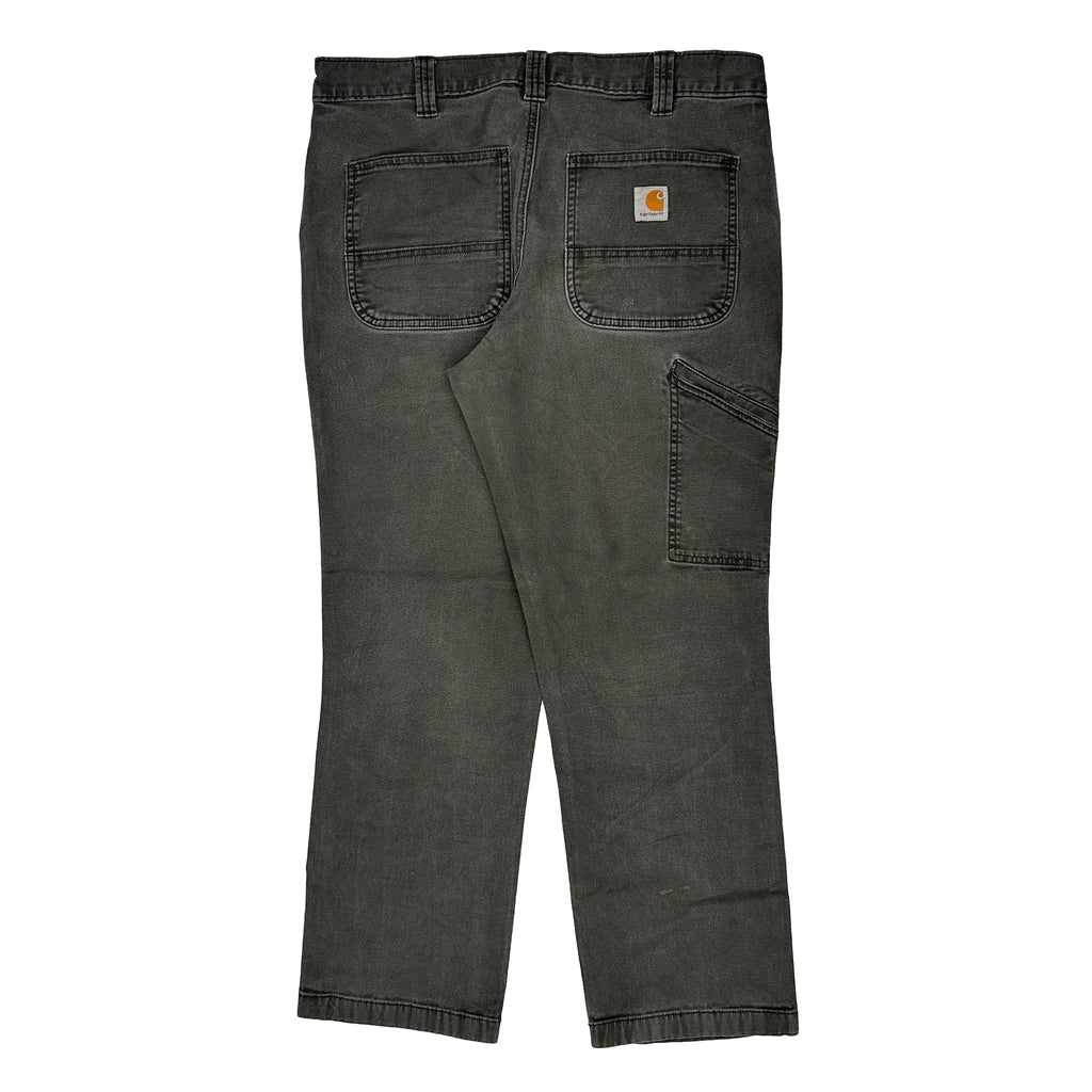 Carhartt Carpenter Trousers - 34W 28L Grey Cotton